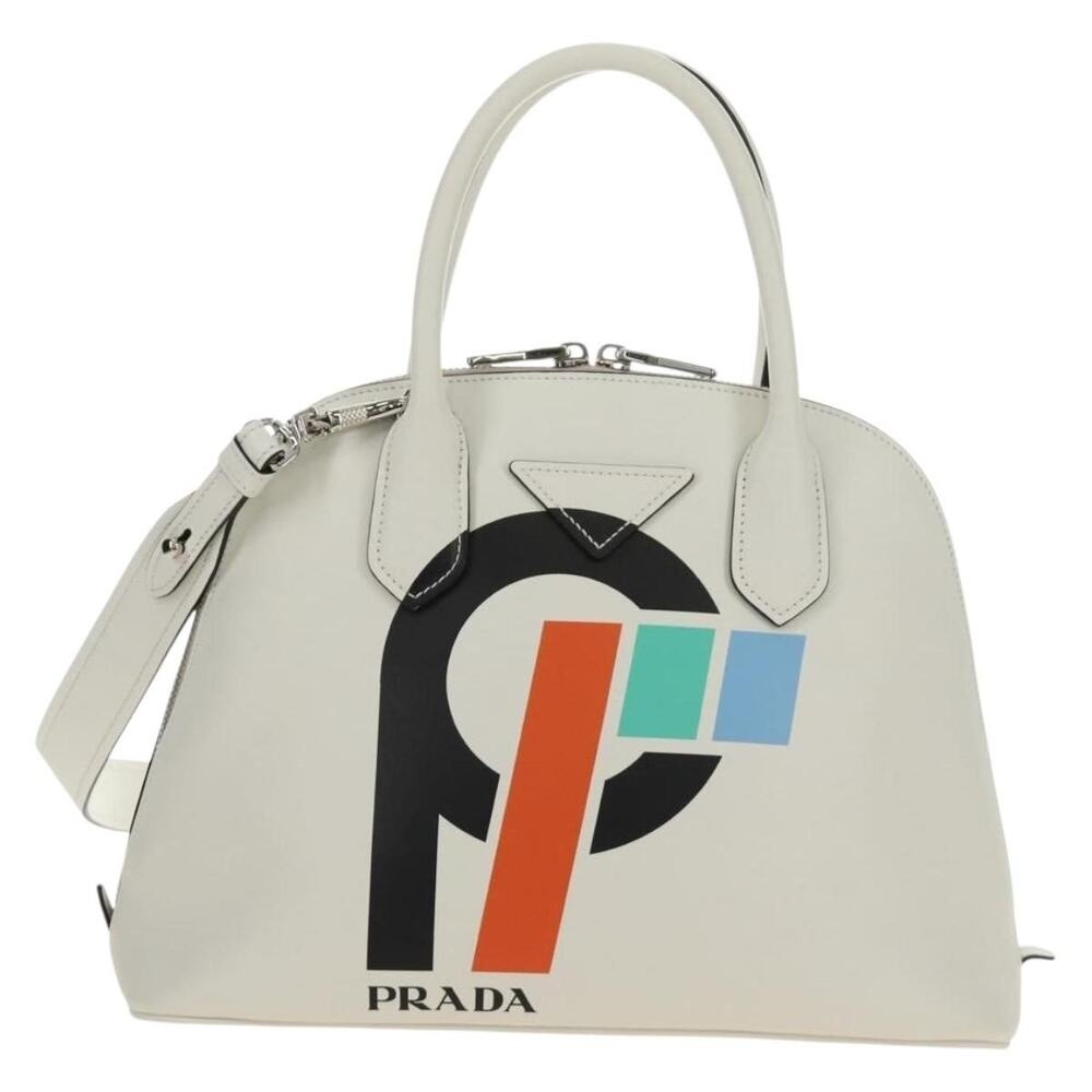 Prada Saffiano Galleria Handbag White
